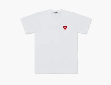 Comme des Garçons Play Heart Emblem T-Shirt White