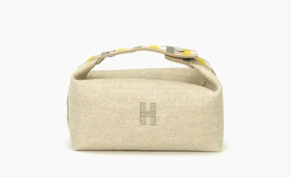 HERMES Bride a Brac Wool Storage Bags Beige