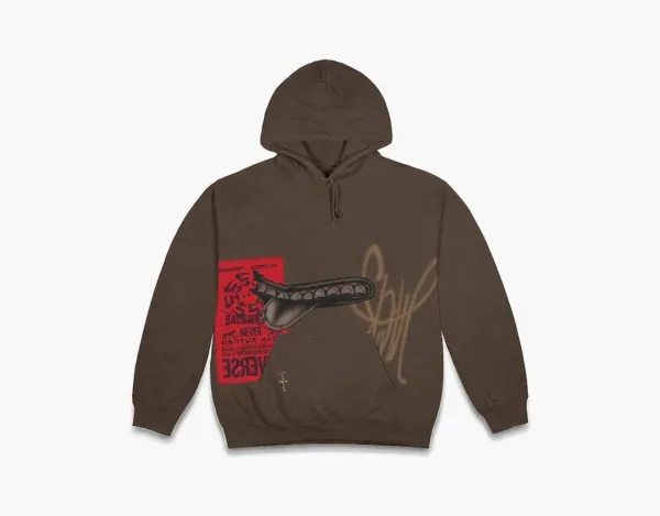 Travis Scott Cactus Jack Signature Patch Hoodie Brown