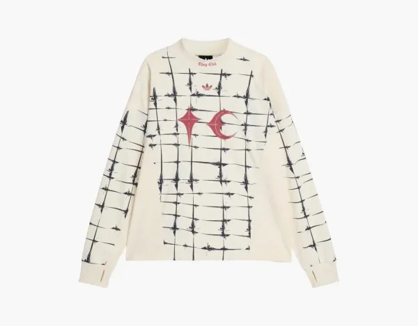 Adidas Originals x Thug Club Goalie T-Shirt Long Sleeve Cream White