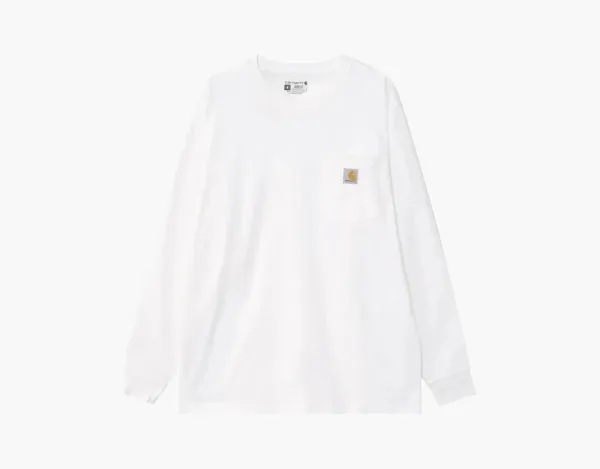 Carhartt K126 Pocket Long-Sleeve T-Shirt White