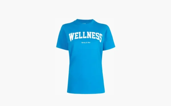 Sporty & Rich logo-print cotton T-shirt WMNS Blue