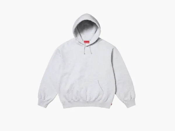 Supreme Frayed Hooded Sweatshirt Ash Grey