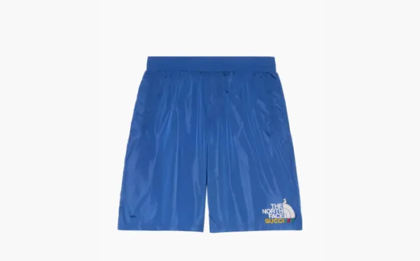 Gucci x The North Face Nylon Shorts Blue
