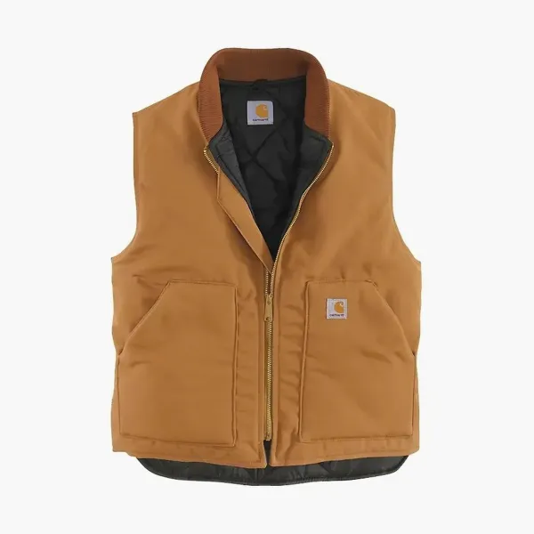 Carhartt V01 FIRM DUCK INSULATED RIB COLLAR VEST RELAXED FIT