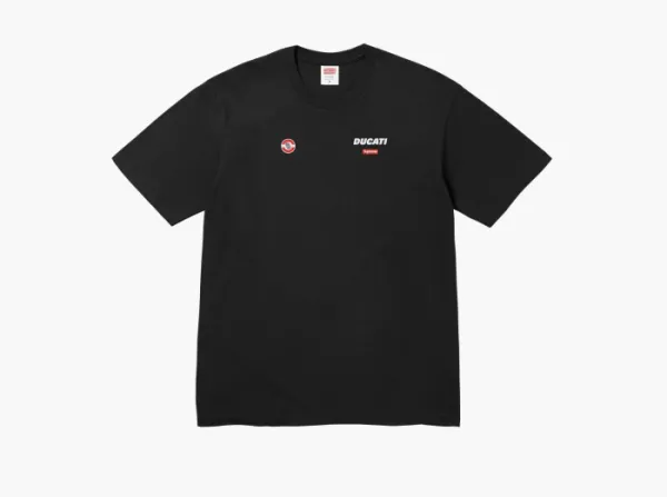 Supreme x Ducati Logo Tee Black