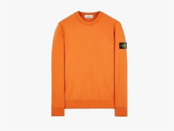 Stone Island Felpa Crewneck Orange