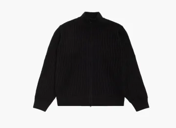 Stussy Patch Zip Sweater Black