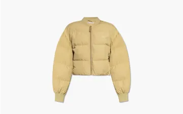 Acne Studios Cropped Down Jacket Beige