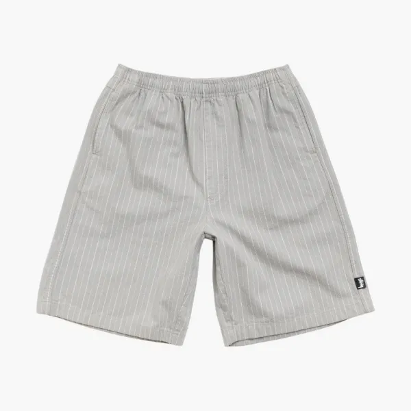 Stussy Baggy Beach Shorts Grey Stripe