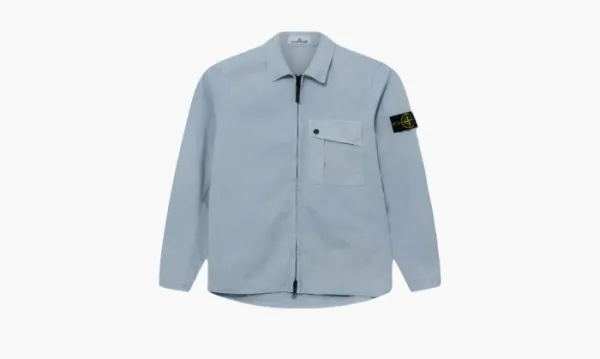 Stone Island Cotton Zipped Jacket Blue