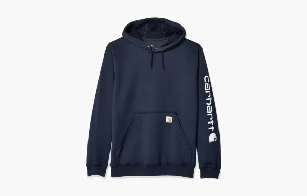 Carhartt Sleeve Logo Hooded Sweatshirt Navy