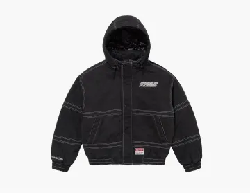 Supreme x Mitchell & Ness Twill Stadium Jacket Black