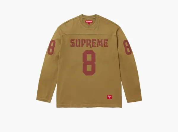 Supreme Affiliated L/S Football Top Light Olive