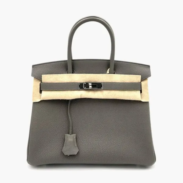 Hermes Birkin 30' PHW Togo Leather Bag Meyer