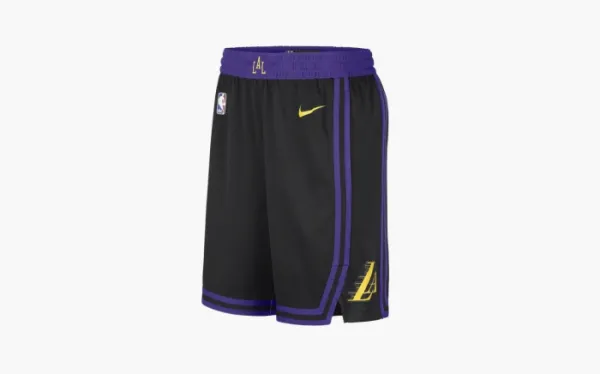 Nike x Los Angeles Lakers City Edition Shorts Black Purple