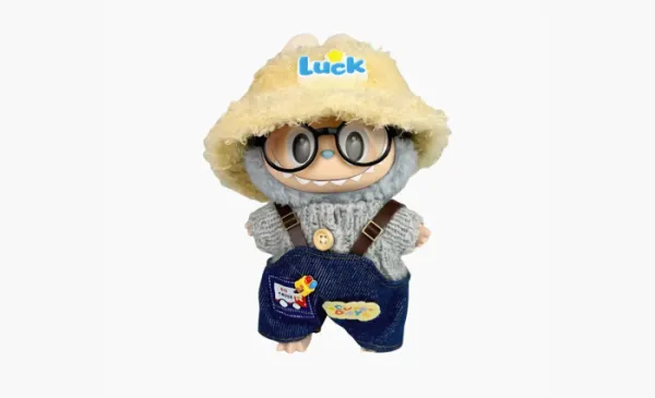 Pop Mart Hang Tag Box Sea Salt Coconut Luck Sun Hat