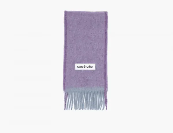 Acne Studios Wool Mohair Scarf Lavender Purple