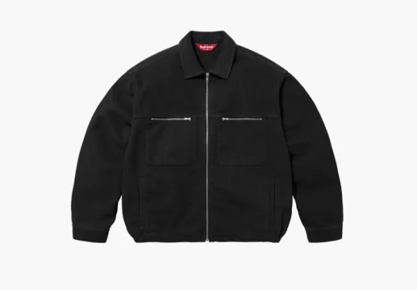 Supreme Moleskin Work Jacket  Black