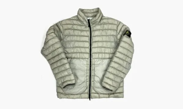 Stone Island Light Grey Garment Dyed Down Puffer Jacket Light Grey