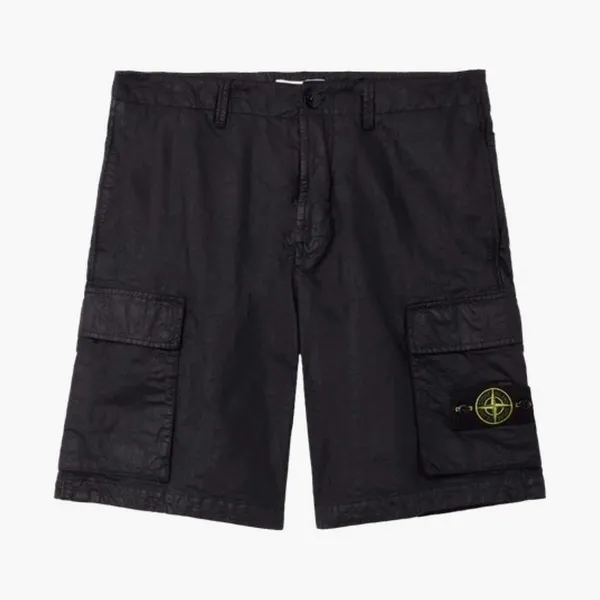 Stone Island Organic-Look Nylon Panama-TC Black