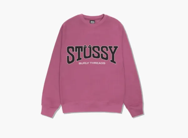 Stussy Burly Threads Crew  Berry