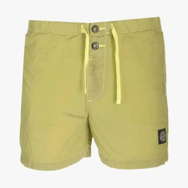 Stone Island Econyl Regenerated Nylon Metal Swim Shorts Lemon