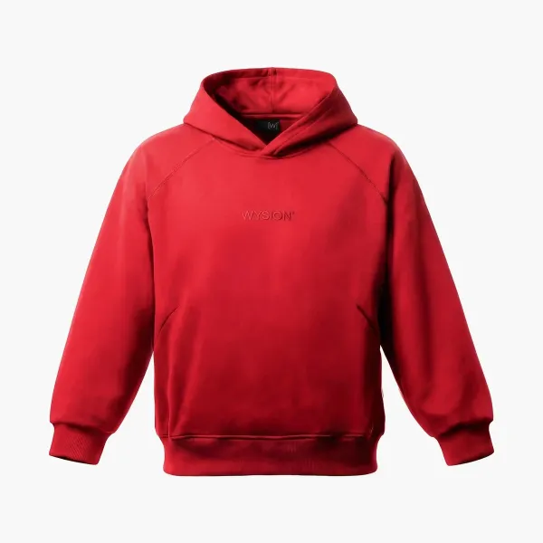 WYSION HOODIE CARMINE RED