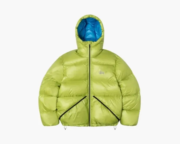 Stussy Down Parka Micro Ripstop Lime