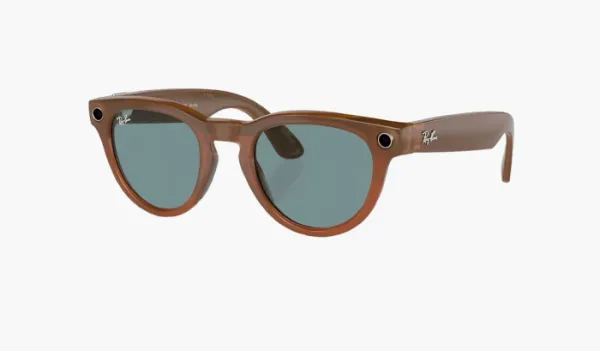 Ray-Ban Meta Headliner Shiny Caramel Transitions Sapphire