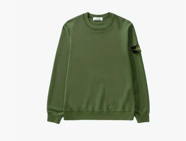 Stone Island Garment Dyed Classic Sweatshirt Olive