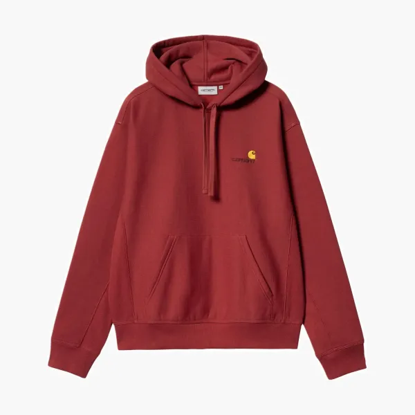 Carhartt WIP American Script Hoodie Burgundy