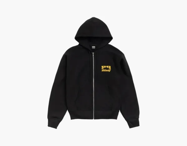 Stussy Box Crown Zip Hoodie Black