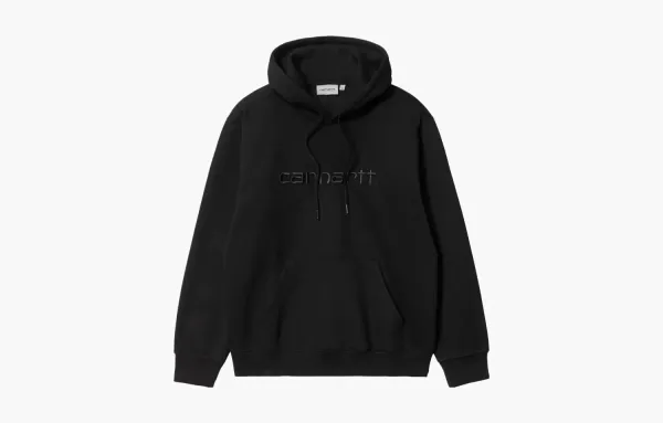 Carhartt WIP Hooded Sweatshirt Black Tonal Logo