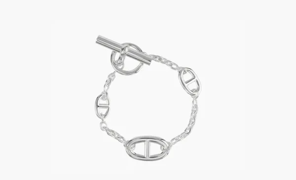 HERMES 925 Sterling Silver Bracelets Silver