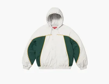 Supreme Studded Stadium Jacket White