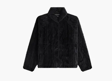 Kith Grayson Cable Sherpa Jacket Black