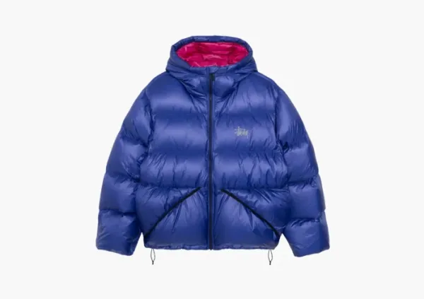 Stussy Down Parka Micro Ripstop Blue