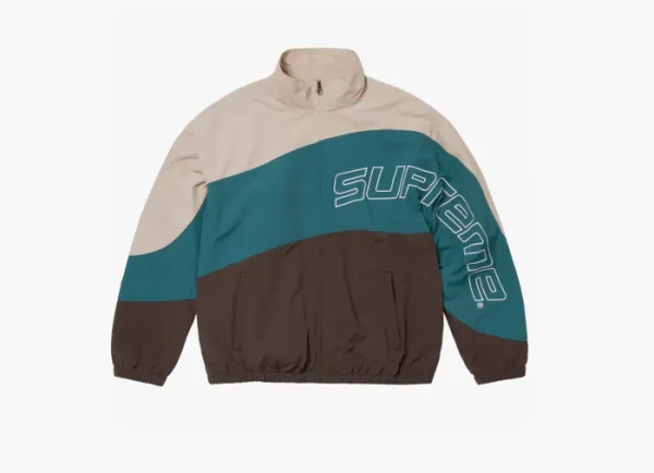Supreme Curve Track Jacket  Brown