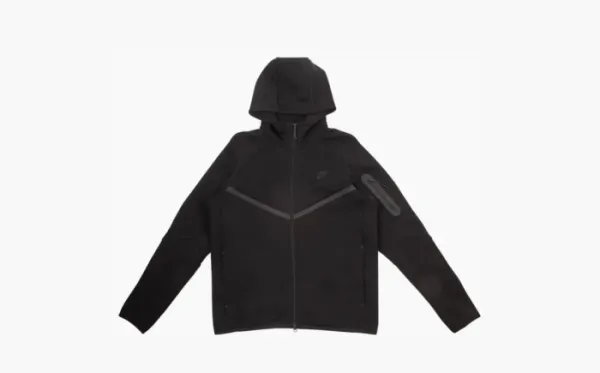 Nike Tech Full Zip Windrunner Hoodie Black/Black
