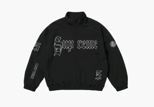 Supreme Old English Track Jacket  Black
