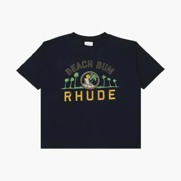 RHUDE Palmera Tee Vintage Black
