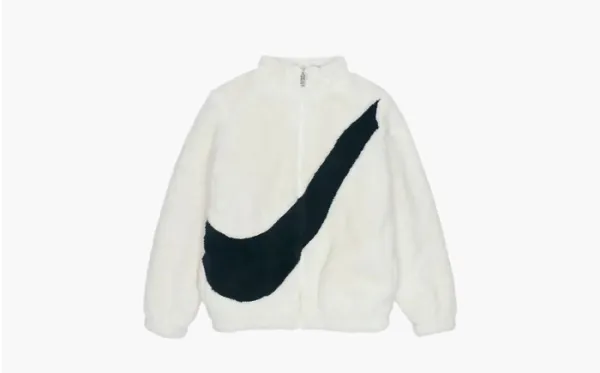 Nike White Fleece Jacket White