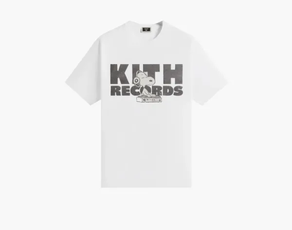 Kith For Peanuts Kith Records Vintage Tee White