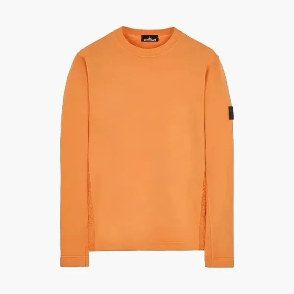 Stone Island Felpa Crewneck Sweatshirt Orange