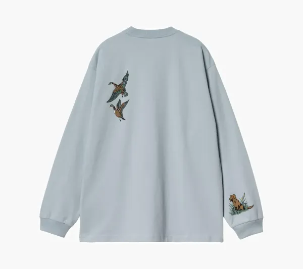 Carhartt WIP Long-Sleeve Ducks T-Shirt Light Blue