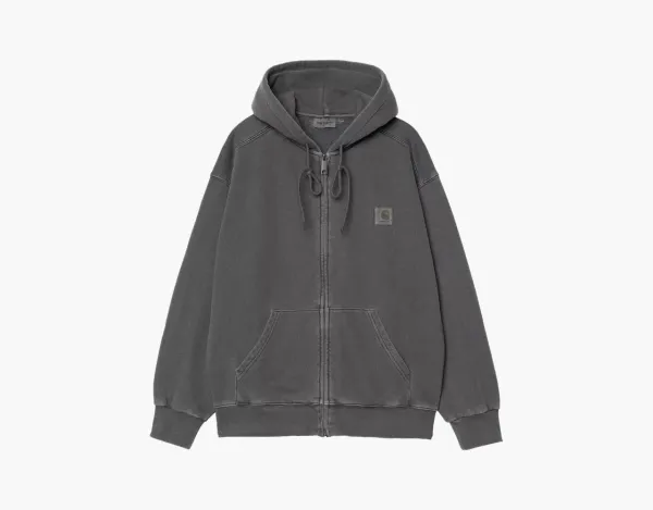 Carhartt WIP Hooded Nelson Zip Jacket Washed Black