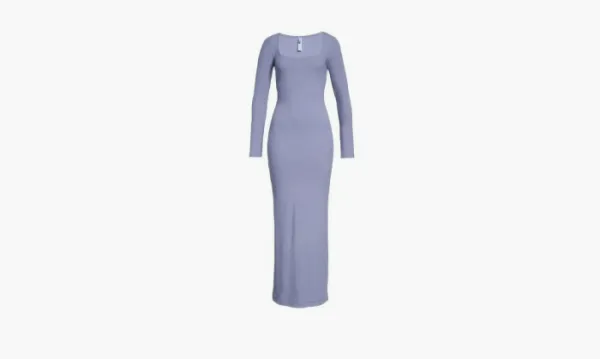 SKIMS Soft Lounge Long Sleeve Dress Blue