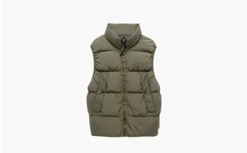C.P. Company Logo Down Vest Khaki