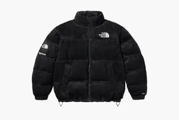 Supreme x The North Face Suede Nuptse Jacket Black